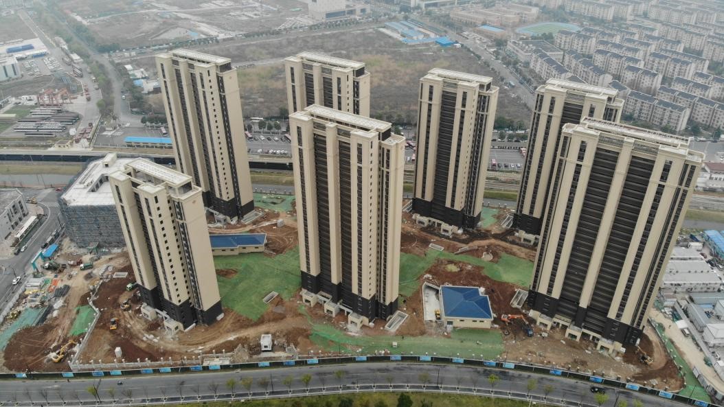 20230428095312465 泰山经济适用房片区H地块室外施工开始!